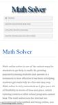 Mobile Screenshot of math-solver.org