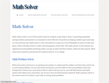 Tablet Screenshot of math-solver.org